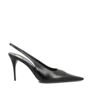 SAINT LAURENT Décolleté Babylone Breteuil In Pelle