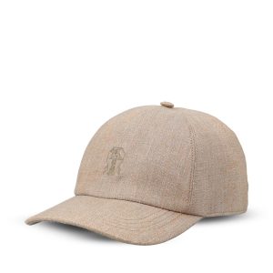 BRUNELLO CUCINELLI Cappello Baseball In Twill Sparkling