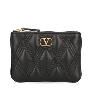 VALENTINO GARAVANI Pouch Quiltie 67 In Pelle